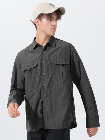Youthup Regular fit Button Up Shirt in Grey