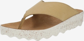 Asportuguesas T-Bar Sandals in Beige: front
