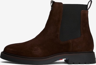 TOMMY HILFIGER Botki Chelsea w kolorze ciemnobrązowy / czarnym, Podgląd produktu