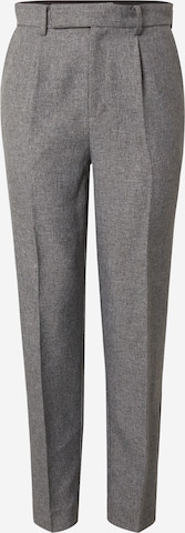 Guido Maria Kretschmer Men Regular Pleated Pants 'Santino' in Grey: front