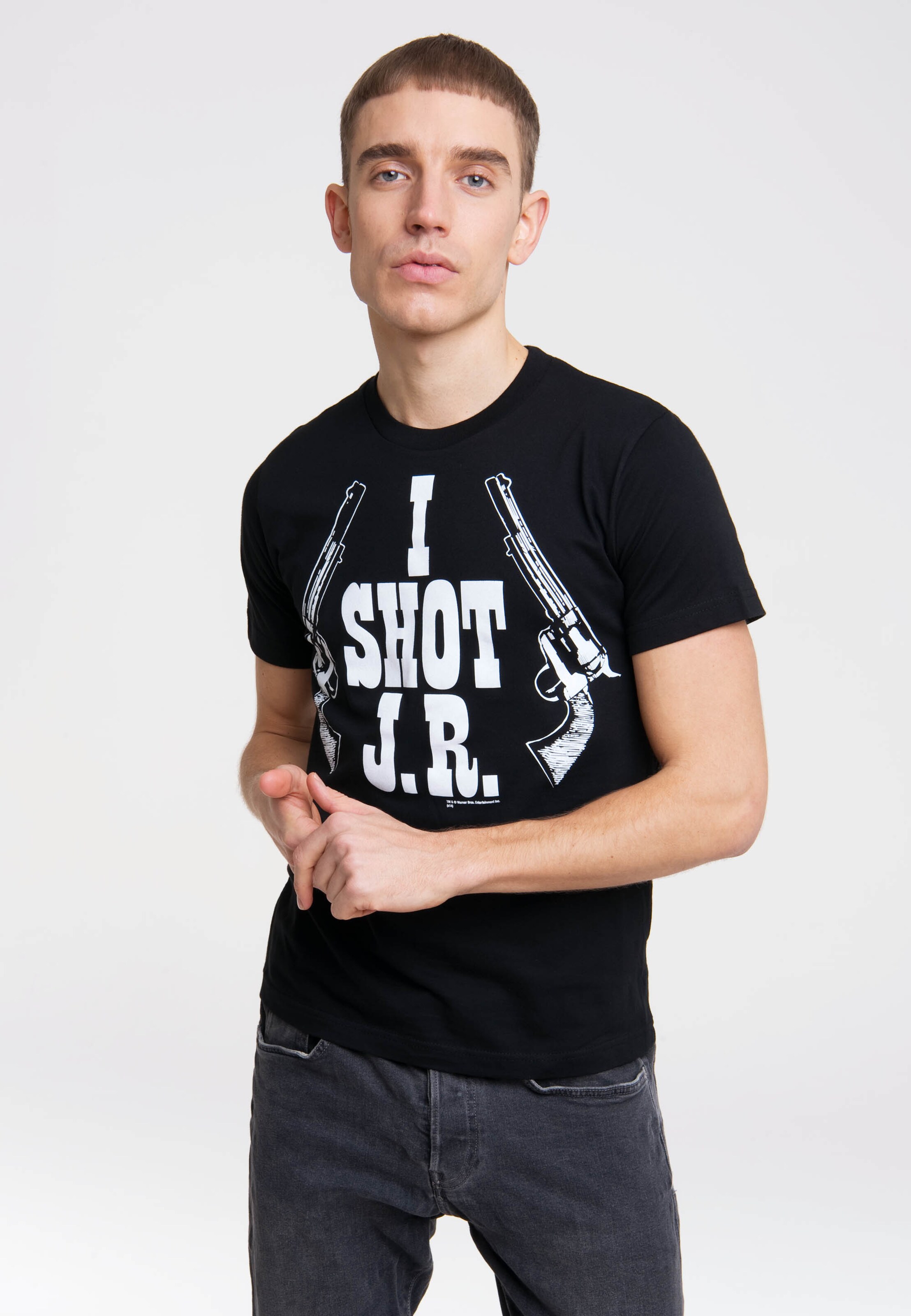 Männer Shirts LOGOSHIRT T-Shirt in Schwarz - AE28909
