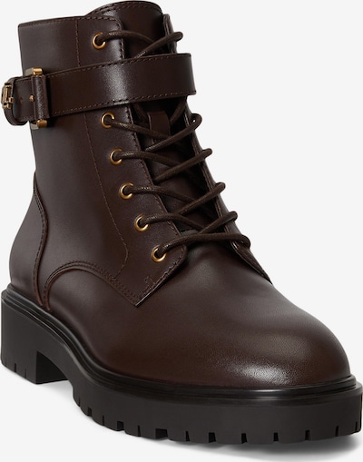 Lauren Ralph Lauren Bottines à lacets 'ALLYSON' en 35 en chocolat, Vue avec produit