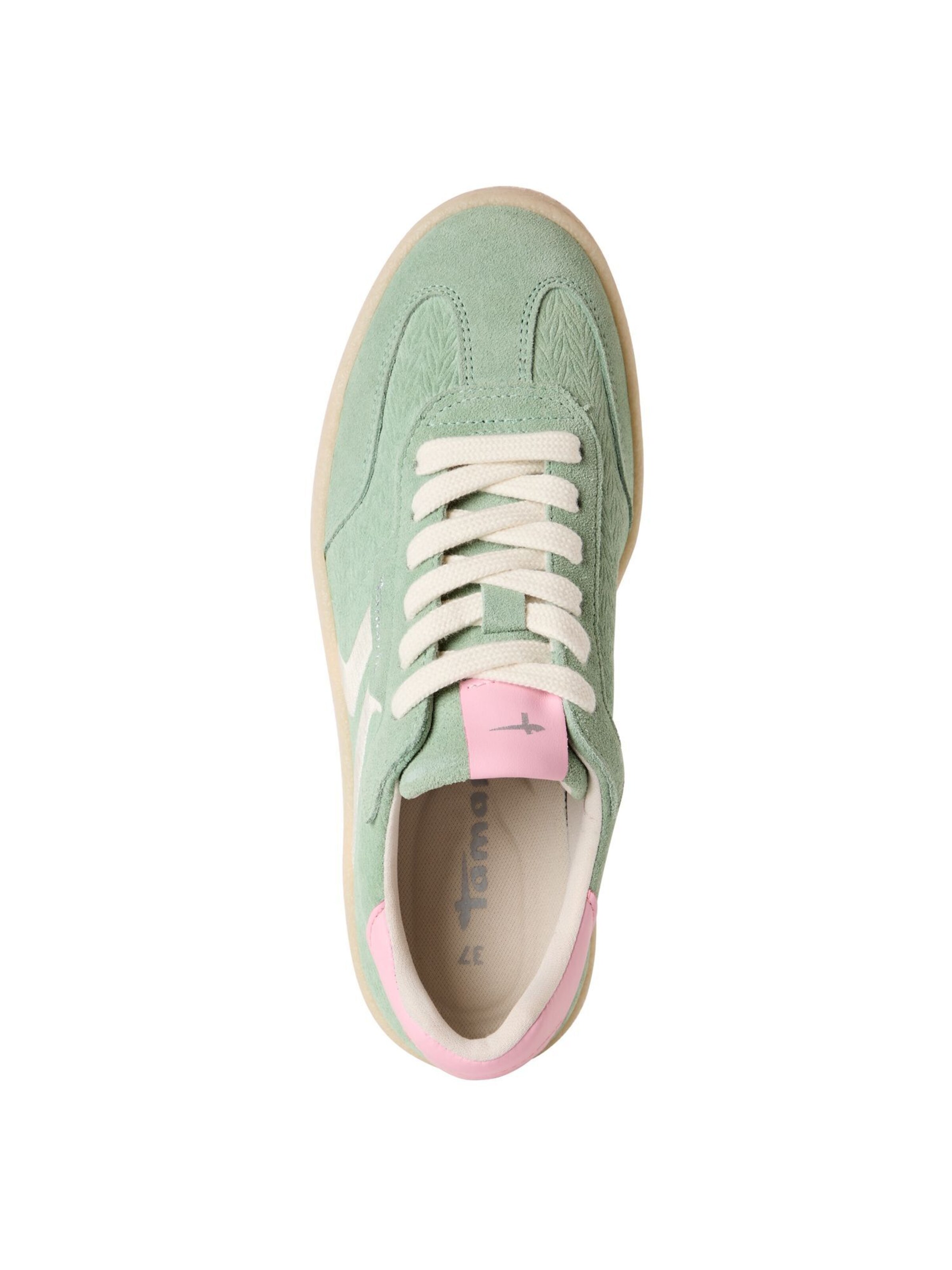 Baskets basses Tamaris en vert