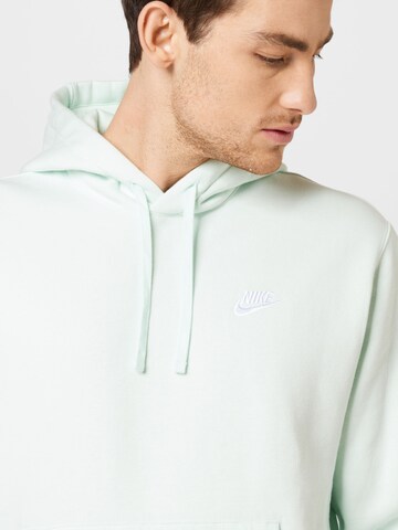 Nike Sportswear Tavaline suurus Dressipluus 'Club Fleece', värv roheline