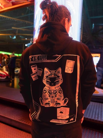 JustDepressed Clothing Sweatshirt 'Good Times' in Zwart