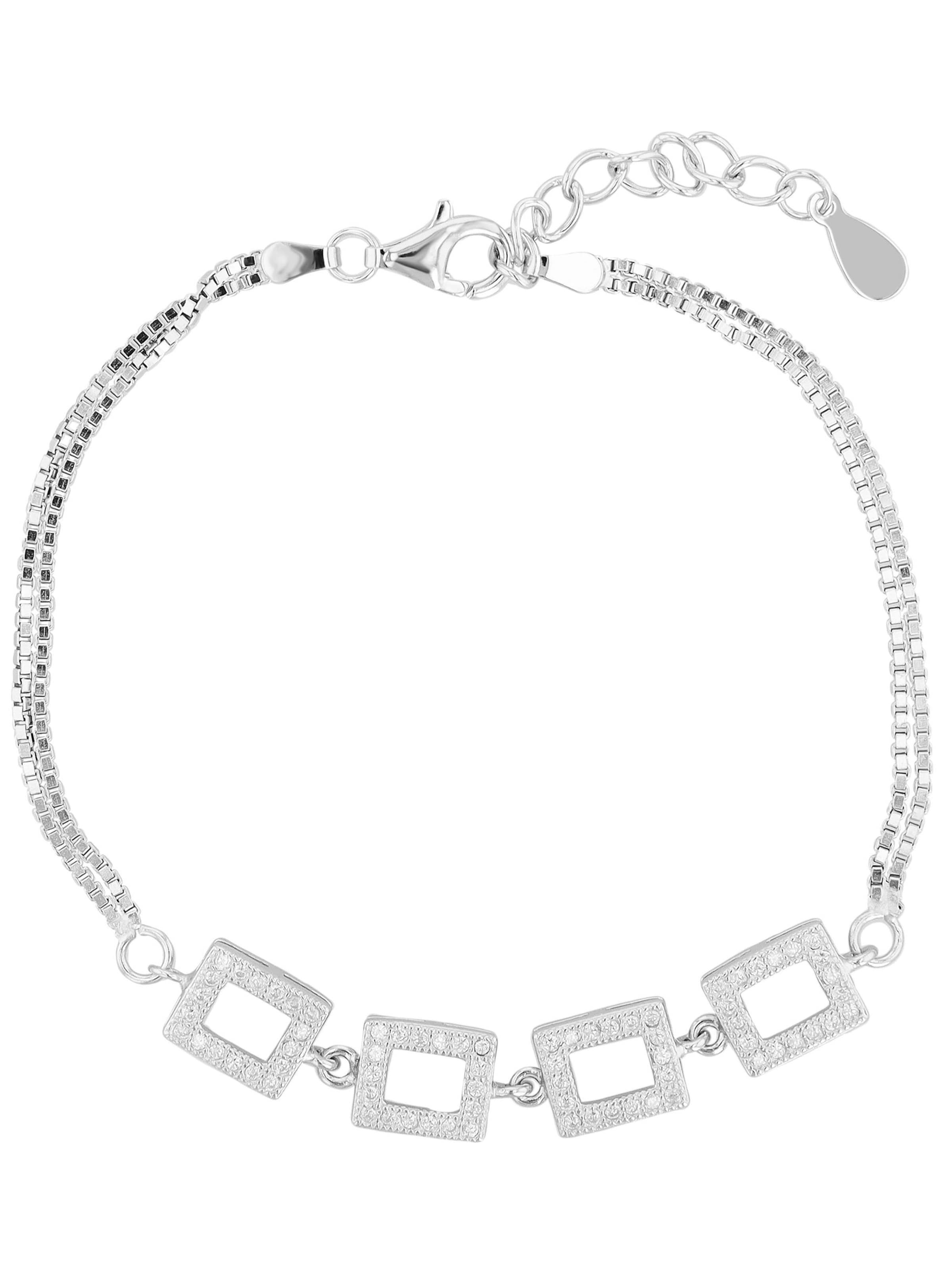 Akzent Bracelet 'Adina' in Silver: front