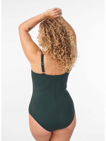 Minimiseur Maillot de bain 'CASDENIA' Swim by Zizzi en vert