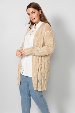 Sara Lindholm Strickjacke in Beige: predná strana