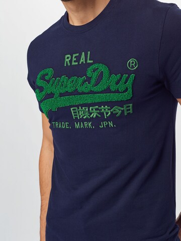 Superdry Shirt 'Chenille' in Blauw