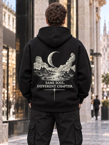 LUNØIR StudioSweater majica 'Different Chapter - Lunar Coast' - crna boja