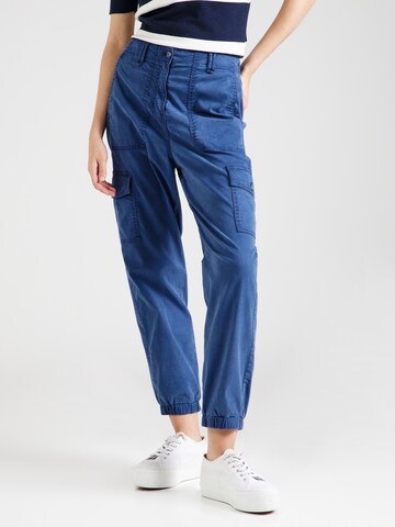 Effilé Pantalon cargo 'Dye' Marks & Spencer en bleu : devant