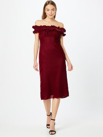 Hope & Ivy Dress 'THE KATHERINE' in Red: front