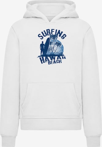 F4NT4STIC Sweatshirt 'Hawaii Surf Beach Summer' in Weiß: Vorderseite