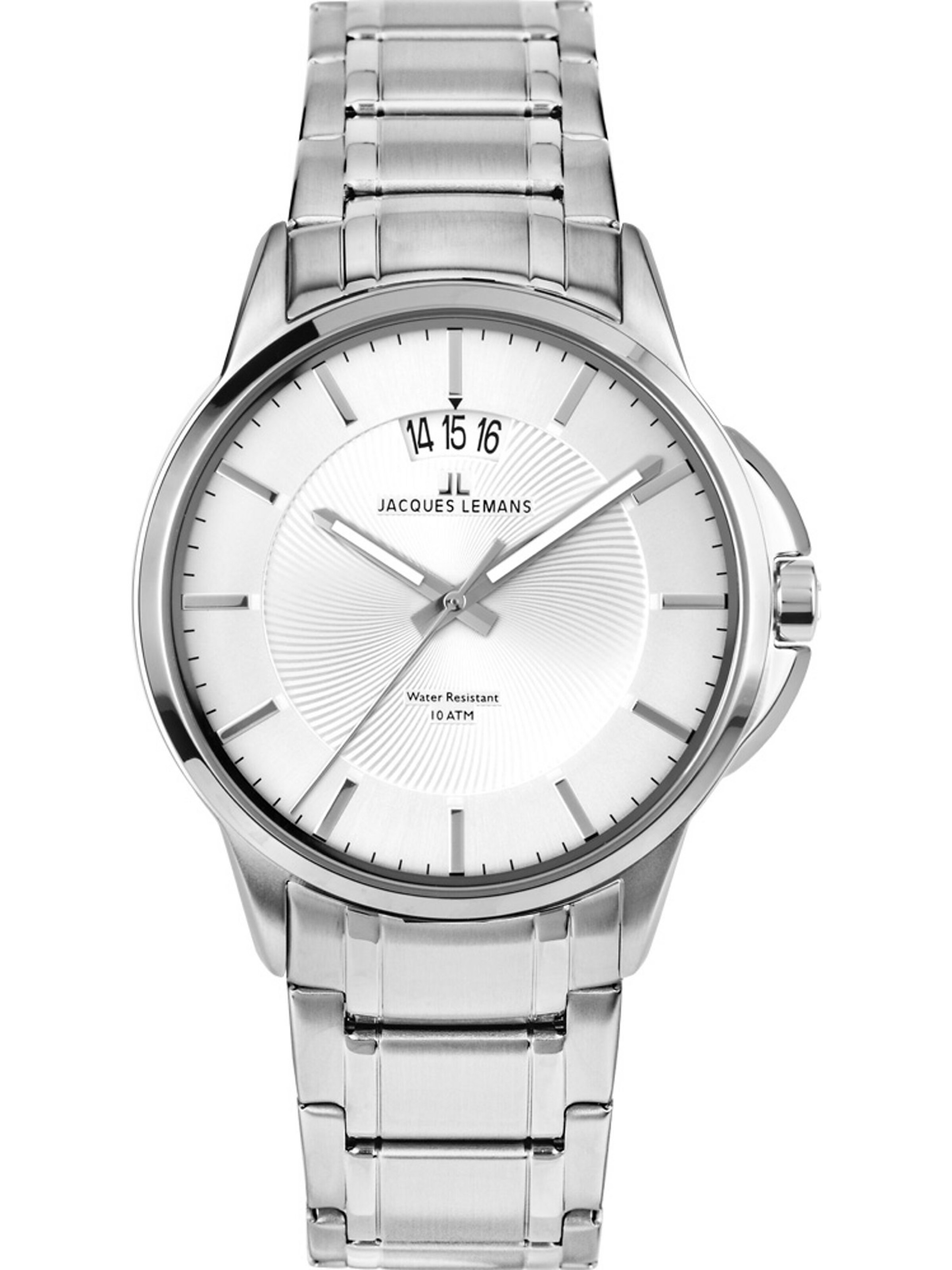 Jacques Lemans Uhr in Silber: Vorderseite