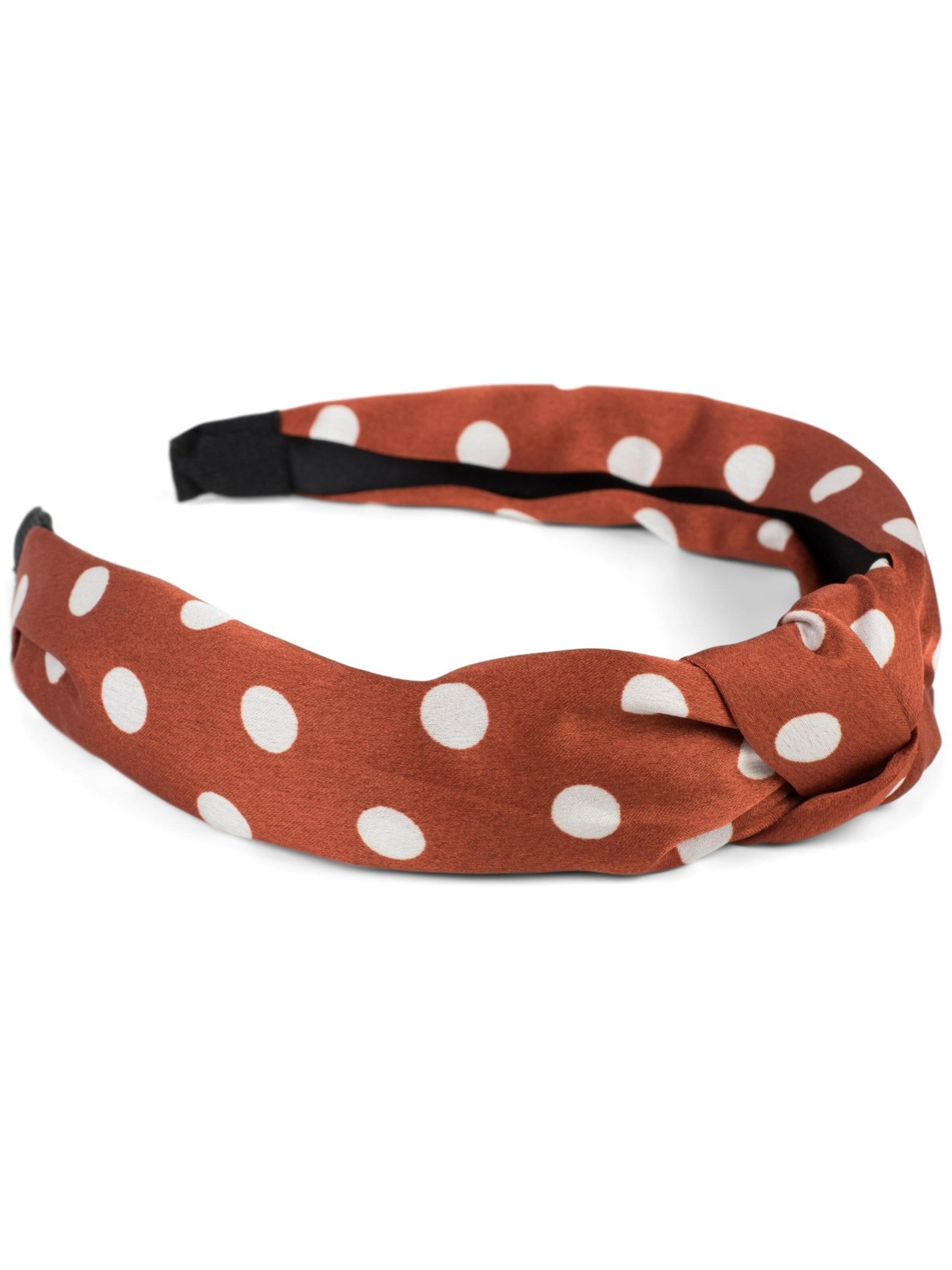 styleBREAKER Hair jewelry 'Haarreif gepunktet mit Knoten Rockabilly' in Brown