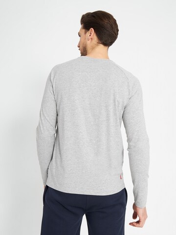 BENCH Long Sleeve T-Shirt 'Stampon' in Grau