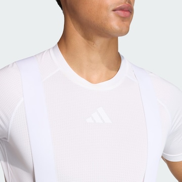 T-Shirt fonctionnel 'CYCLING BASE' ADIDAS PERFORMANCE en blanc
