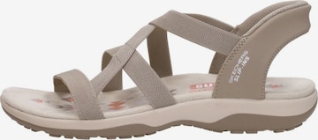 Sandales 'Slip-Ins: Reggae Slim' SKECHERS en gris : devant