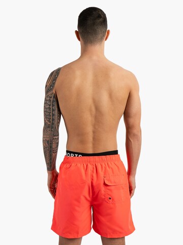 Happy Shorts Swimming shorts 'Double Waistband' in Red