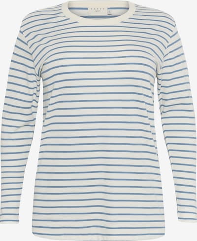 5XL-6XL dydžio Marškinėliai 'KCWinni' iš KAFFE CURVE, spalva – melsvai pilka / balta, Prekių apžvalga
