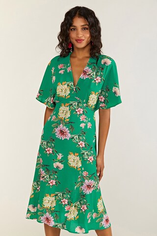 Yumi Dress in Green: front