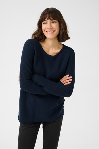 Pull-over 'Linka' Kaffe en bleu : devant