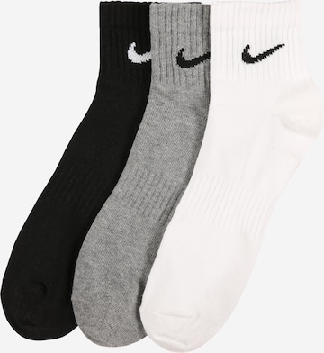 NIKE Обычный Спортивные носки в Серый: спереди