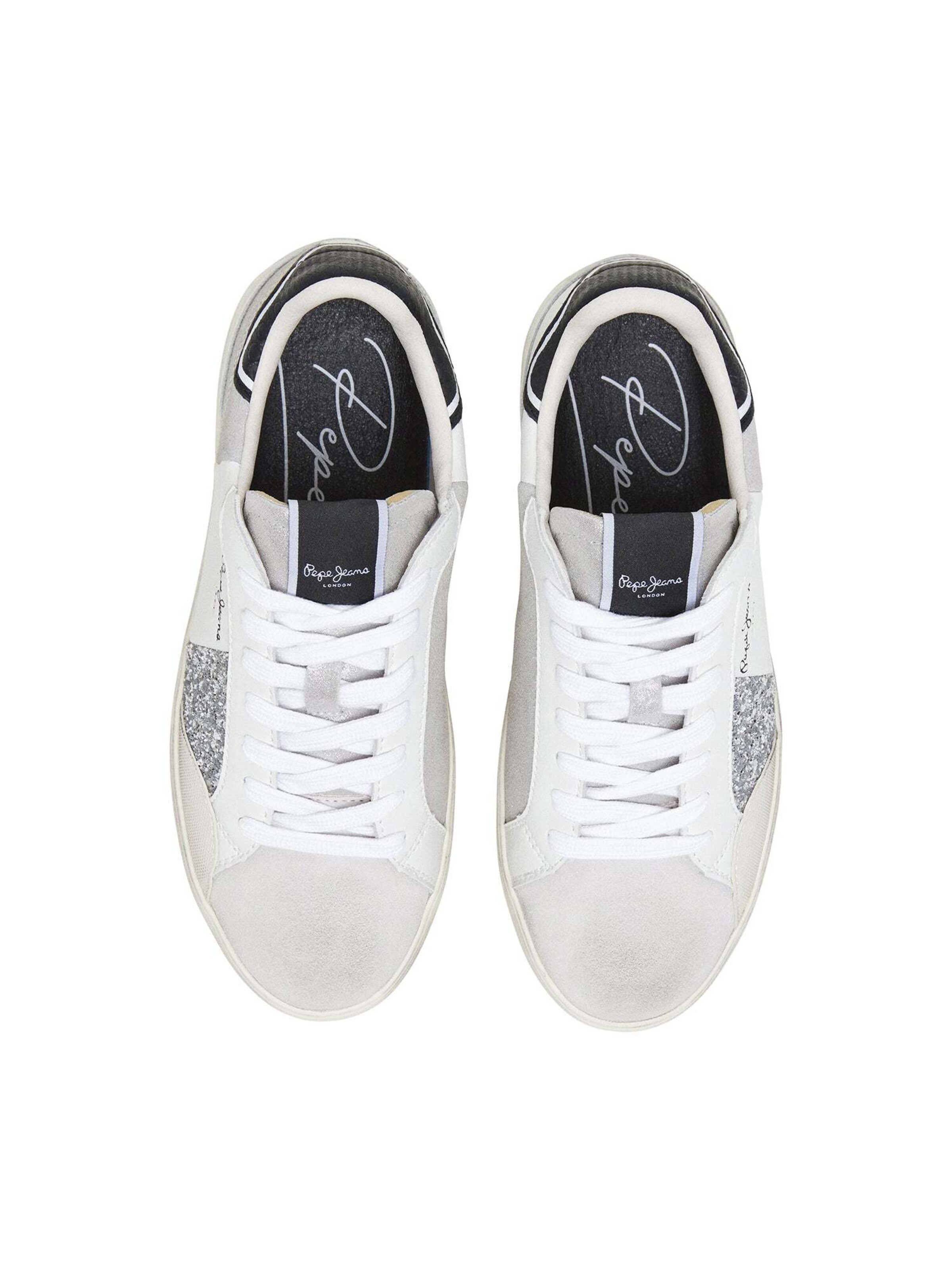 Sneaker bassa 'Lane' di Pepe Jeans in argento