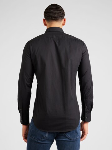 TOMMY HILFIGER Regular fit Business shirt 'FLEX' in Black