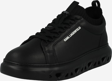 Sneaker low de la Karl Lagerfeld pe negru: față
