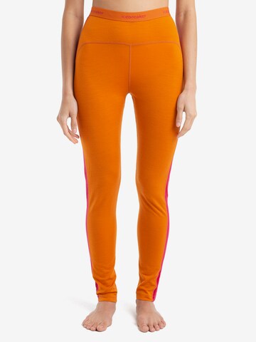 Skinny Pantalon de sport '200 Oasis' ICEBREAKER en orange : devant