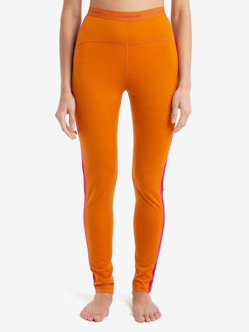 ICEBREAKER Skinny Sporthose '200 Oasis' in Orange: predná strana