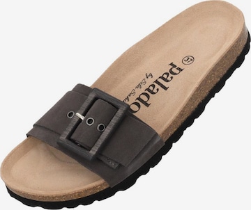 Palado by Sila Sahin Mules 'Malta Wood by Sila Sahin' in Grey: front