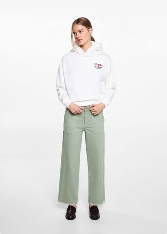 MANGO TEEN Wide leg Jeans 'Utility3' in Green: front