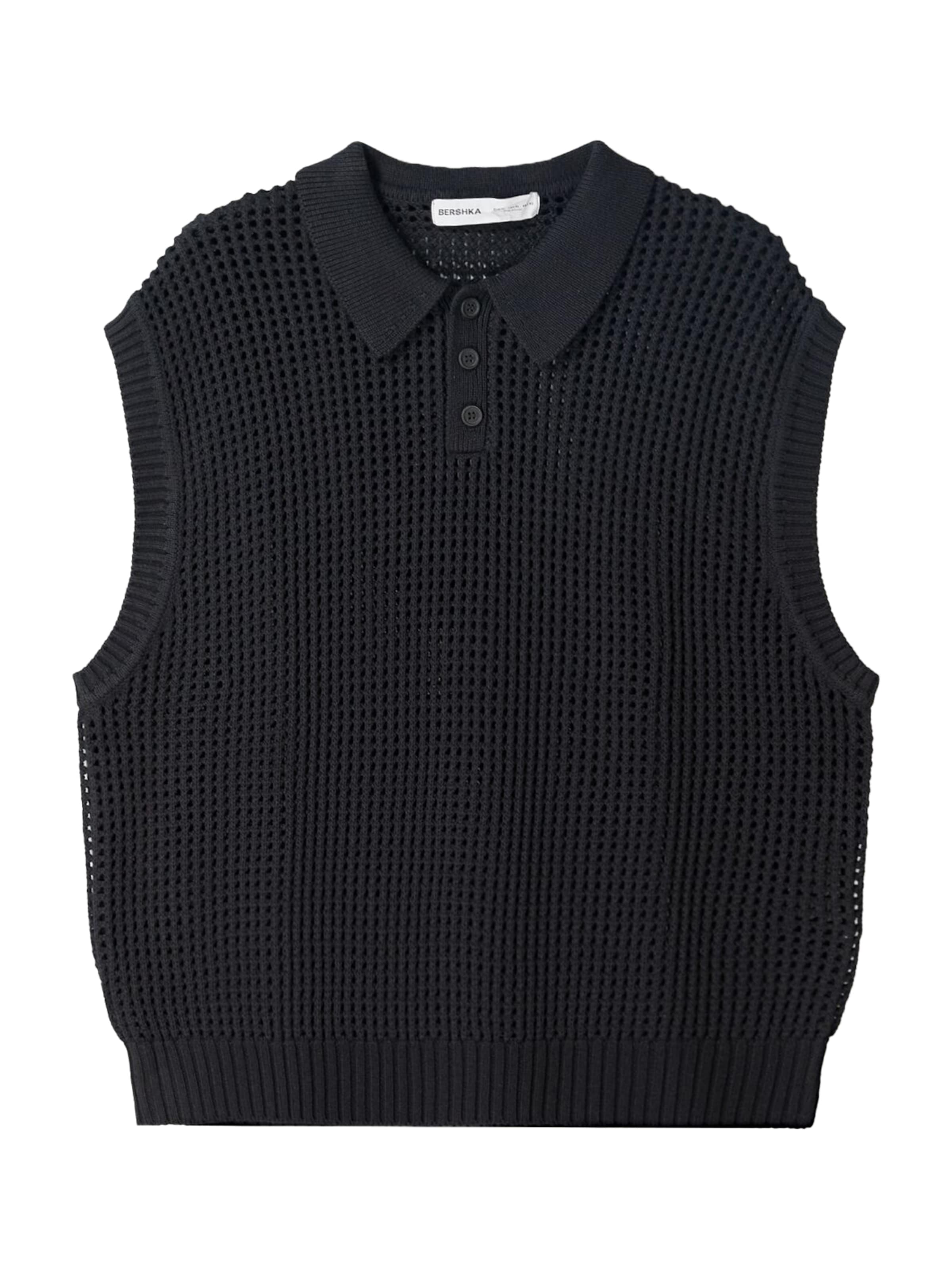 Bershka Pullunder in Schwarz: Vorderseite