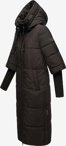 NAVAHOO Winter Coat 'Ciao Miau XIV' in Black