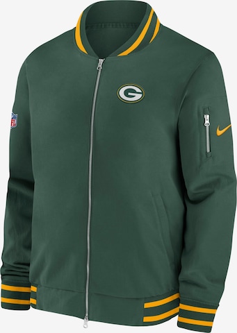 NIKE Athletic Jacket 'Green Bay Packers Nike Coach NFL' in Green: front