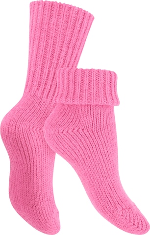 celodoro Socks 'Mouline' in Pink: front
