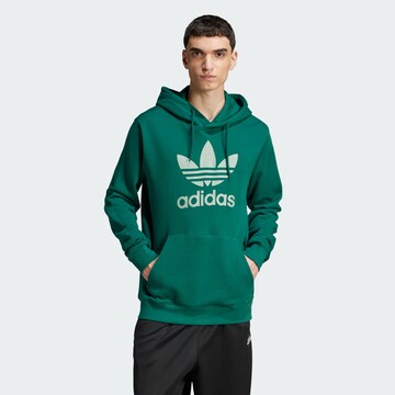 Sweat-shirt 'Adicolor Classics Trefoil' ADIDAS ORIGINALS en vert : devant