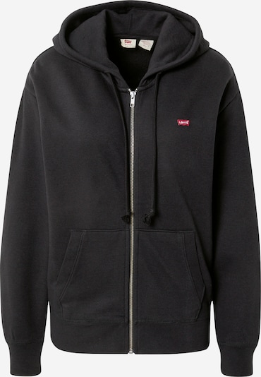 LEVI'S ® Sweatjacke 'Standard Zip Hoodie' in rot / schwarz / weiß, Produktansicht