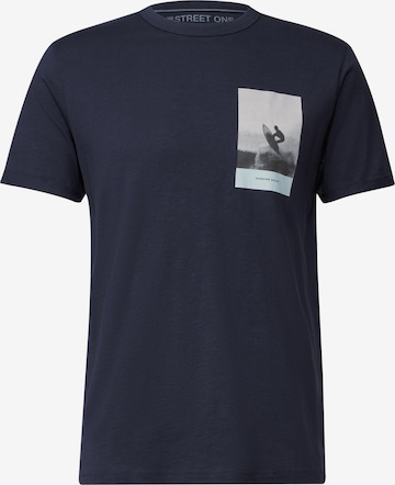 Street One MEN Shirt in Blue: front