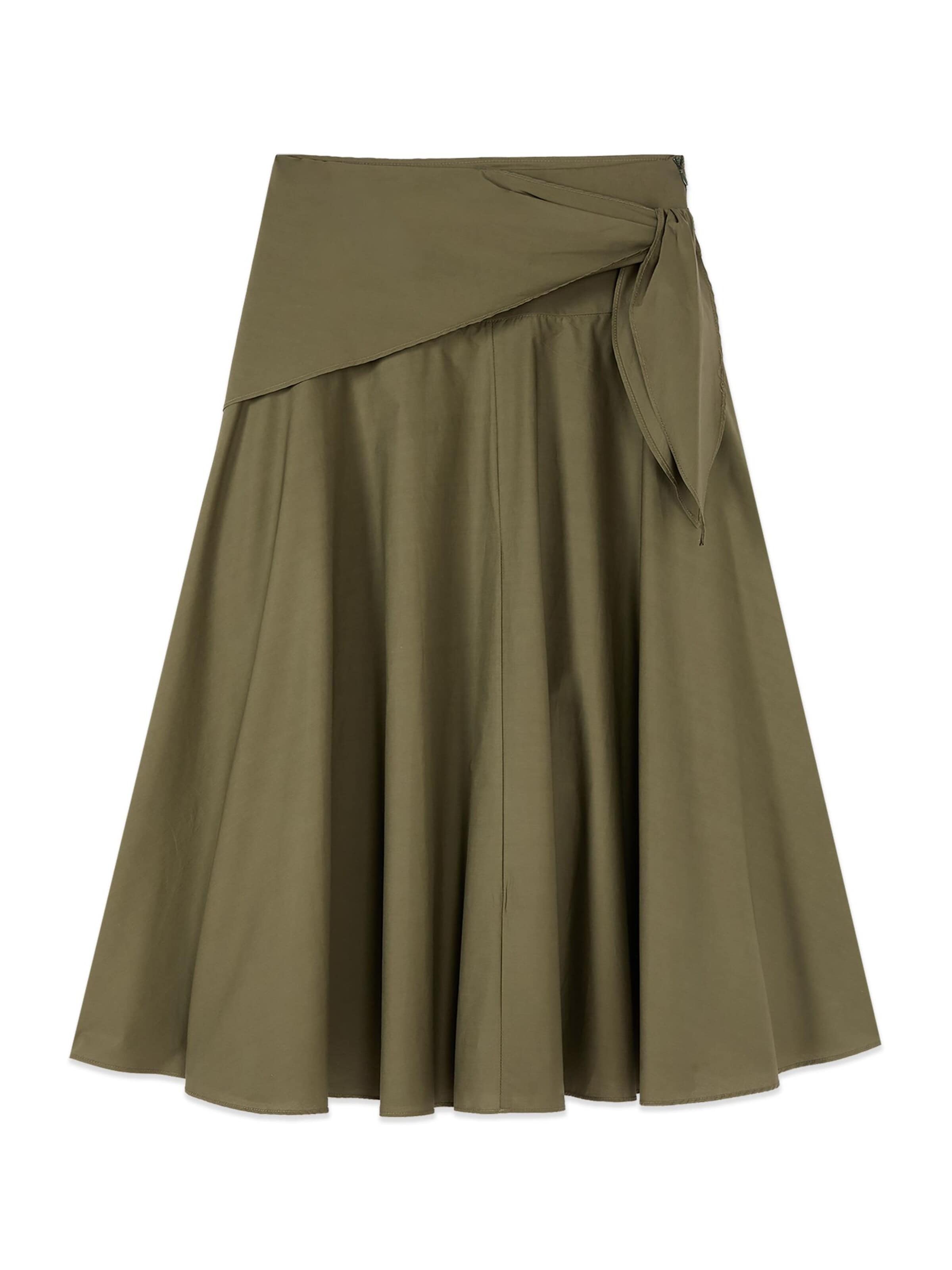 Gonna di oltre in verde: frontale