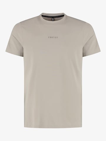 Fortex Fitness Shirt 'Everyday T-shirt' in Beige: voorkant