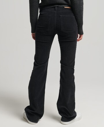 Superdry Flared Broek in Zwart