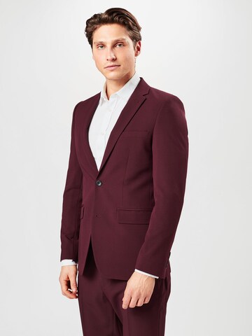 BURTON MENSWEAR LONDON - Ajuste regular Chaqueta saco en rojo: frente