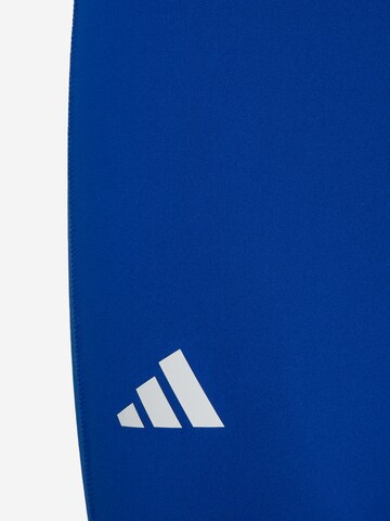 ADIDAS PERFORMANCE Skinny Sporthose 'ADIZERO' in Blau