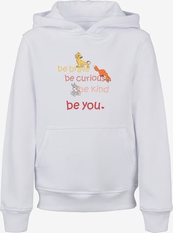 F4NT4STIC Sweatshirt 'Disney Be Brave Be Curious' in Weiß: predná strana