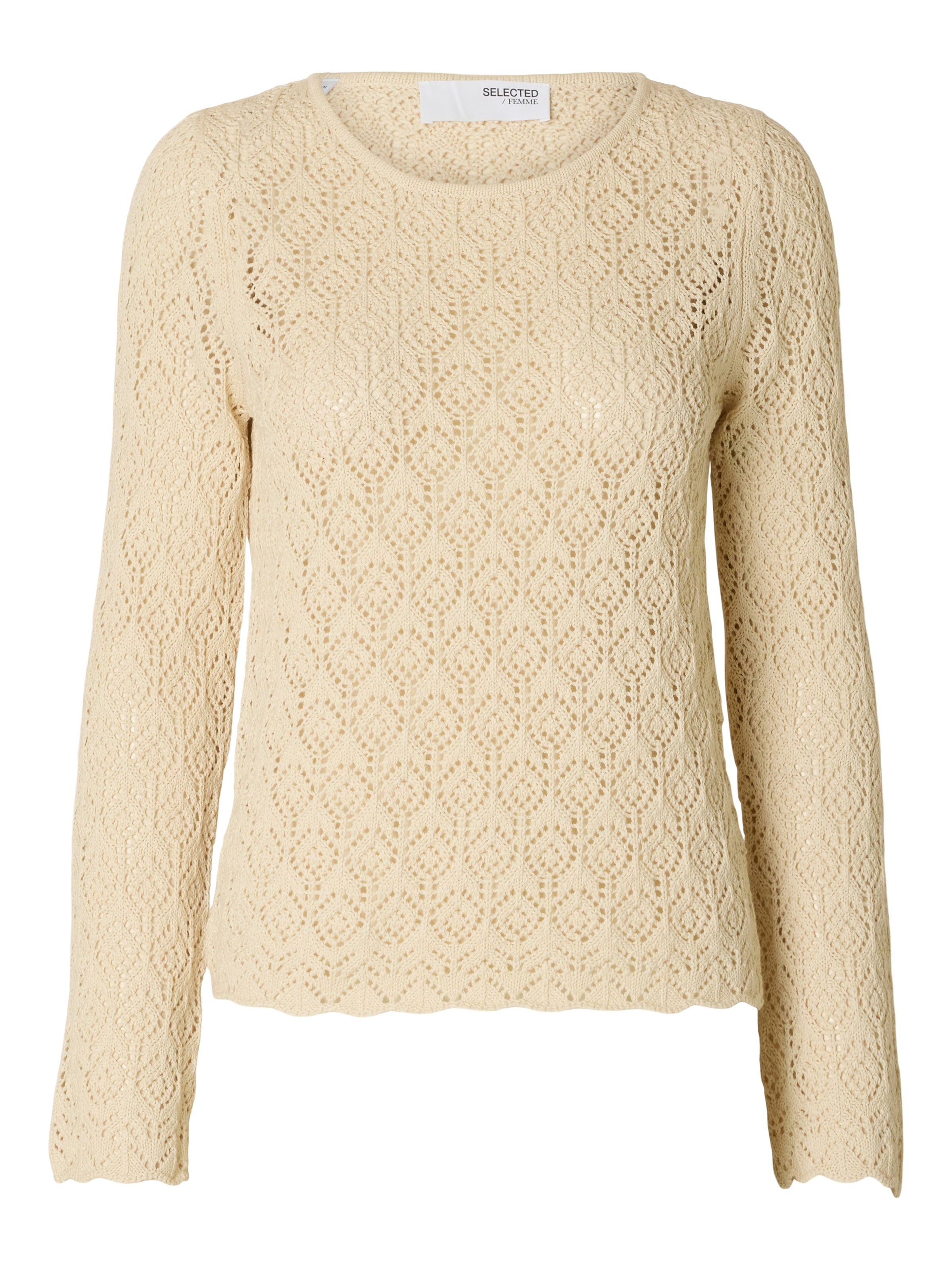 Pullover 'Niva' di SELECTED in beige: frontale
