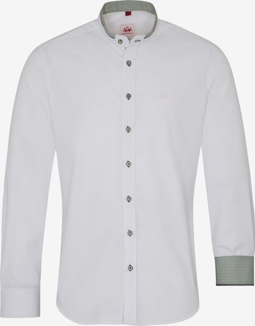 SPIETH & WENSKY Traditional Button Up Shirt 'Dustin' in White: front