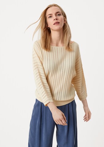 s.Oliver BLACK LABEL Pullover in Beige: Vorderseite